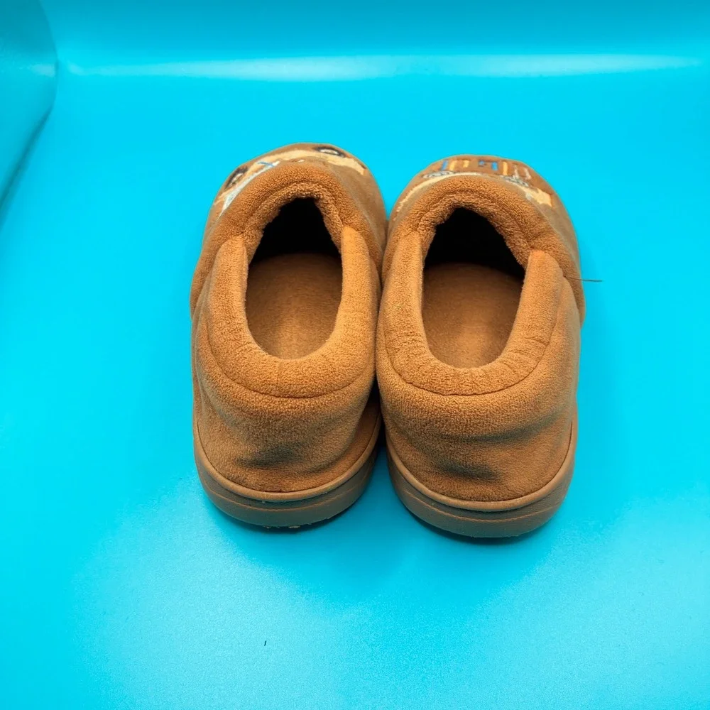 See Kai Run Construction Truck Fleece Slippers Dig Dig Tough Size 26-27